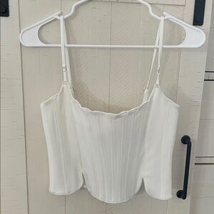 White Fox White Corset Top